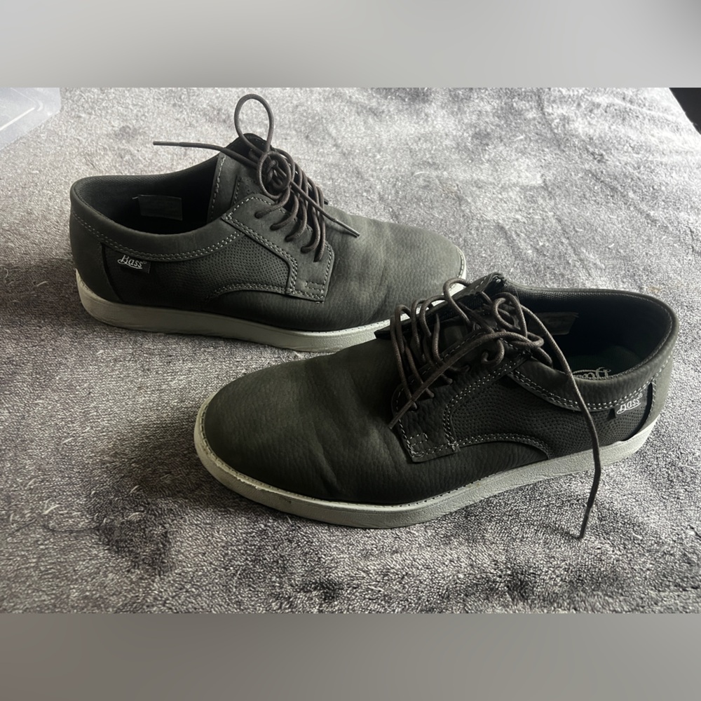 Bass Black and Green Sneakers